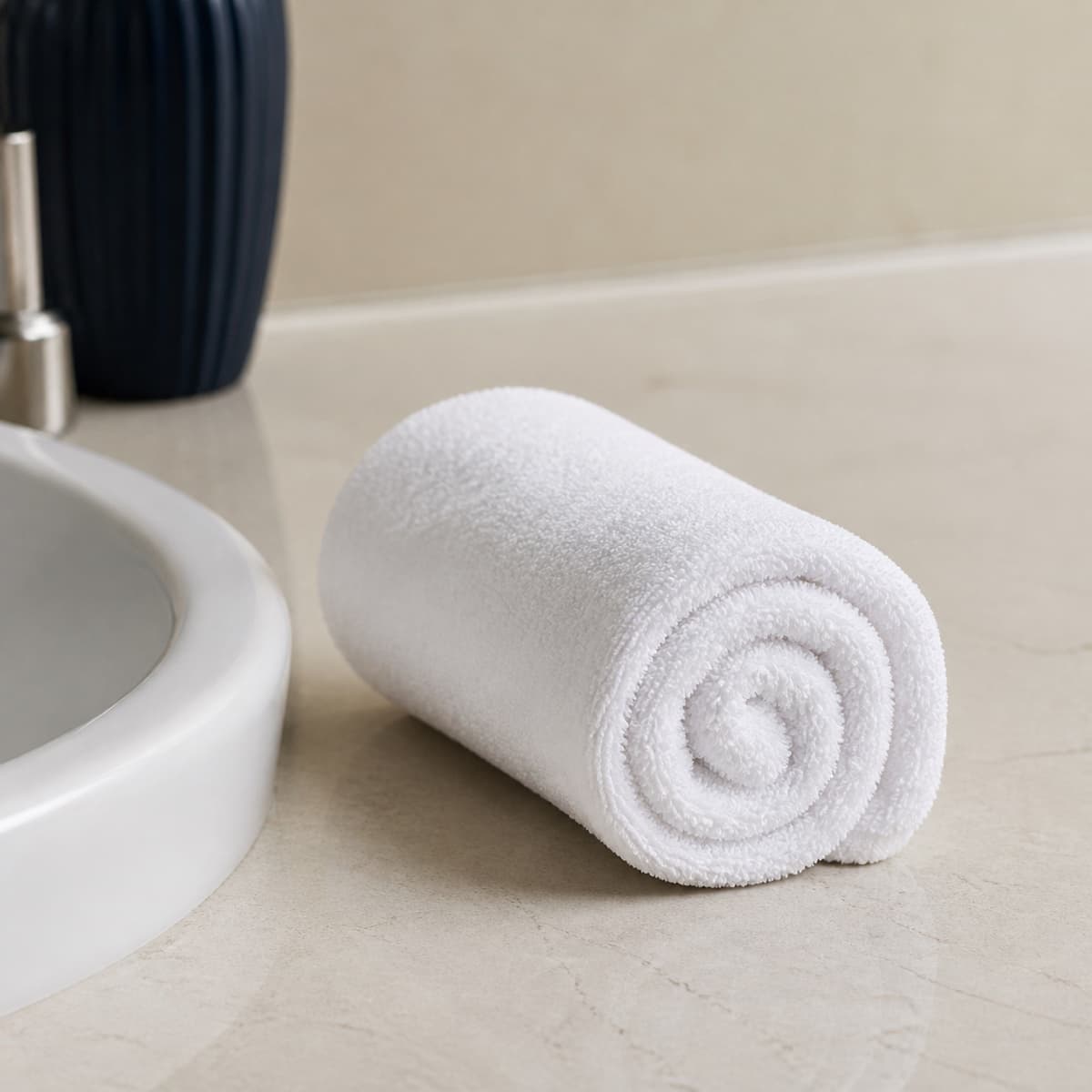 50×90 Face Towel 250 GSM – White