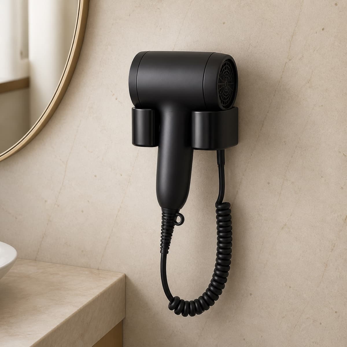 Wall-Mounted Hair Dryer 1200W