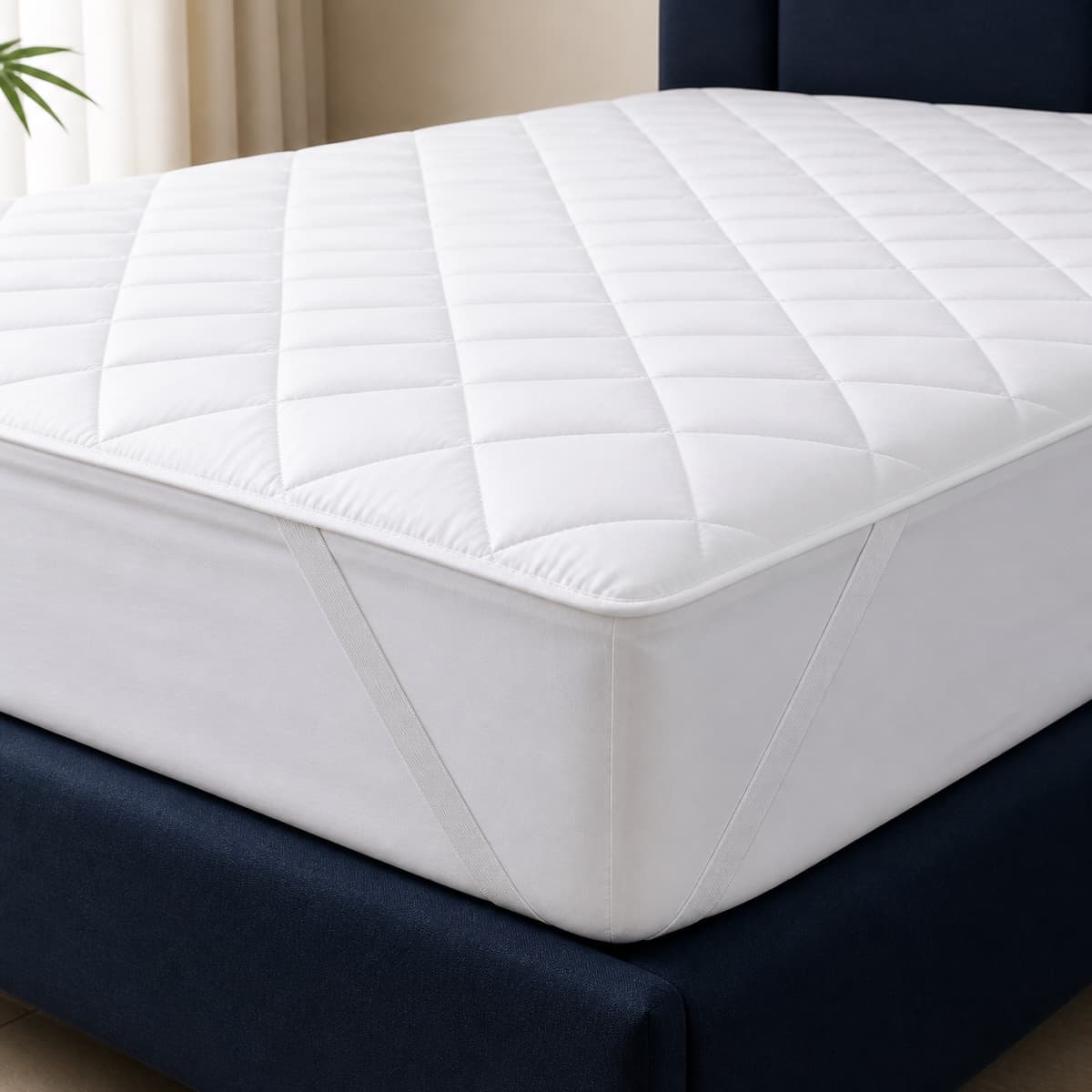 60×120 Mattress Protector – Water Proof with Elastic Band – Quilted Microfiber 270 GSM