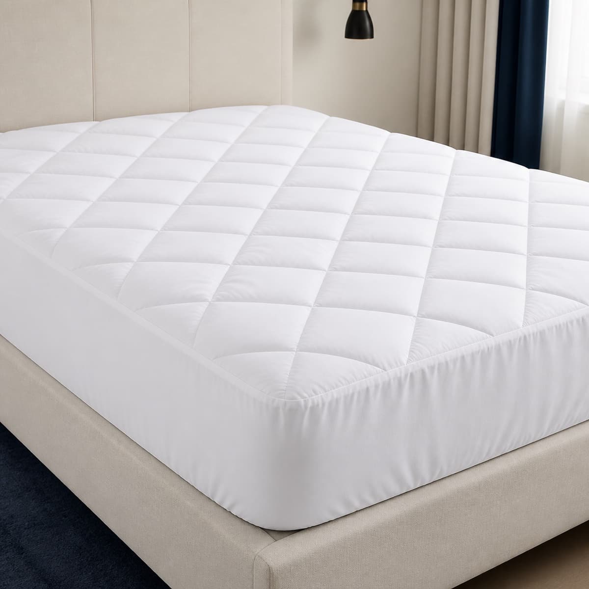 90×190 Mattress Protector – Water Proof Fitted – Quilted Microfiber 270 GSM